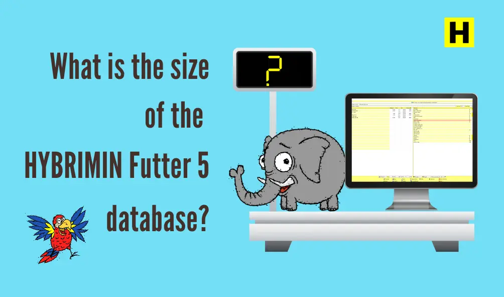 size of Hybrimin Futter 5 database