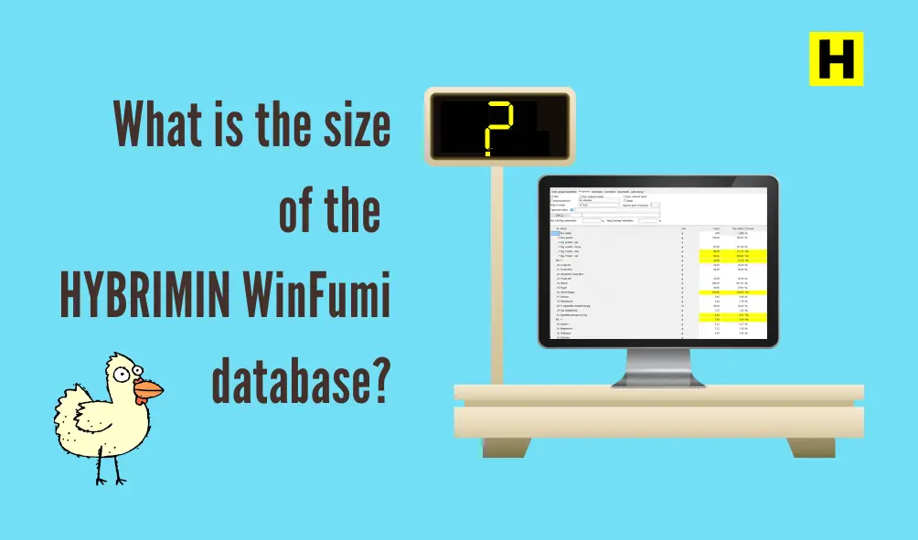 size of Hybrimin WinFumi database