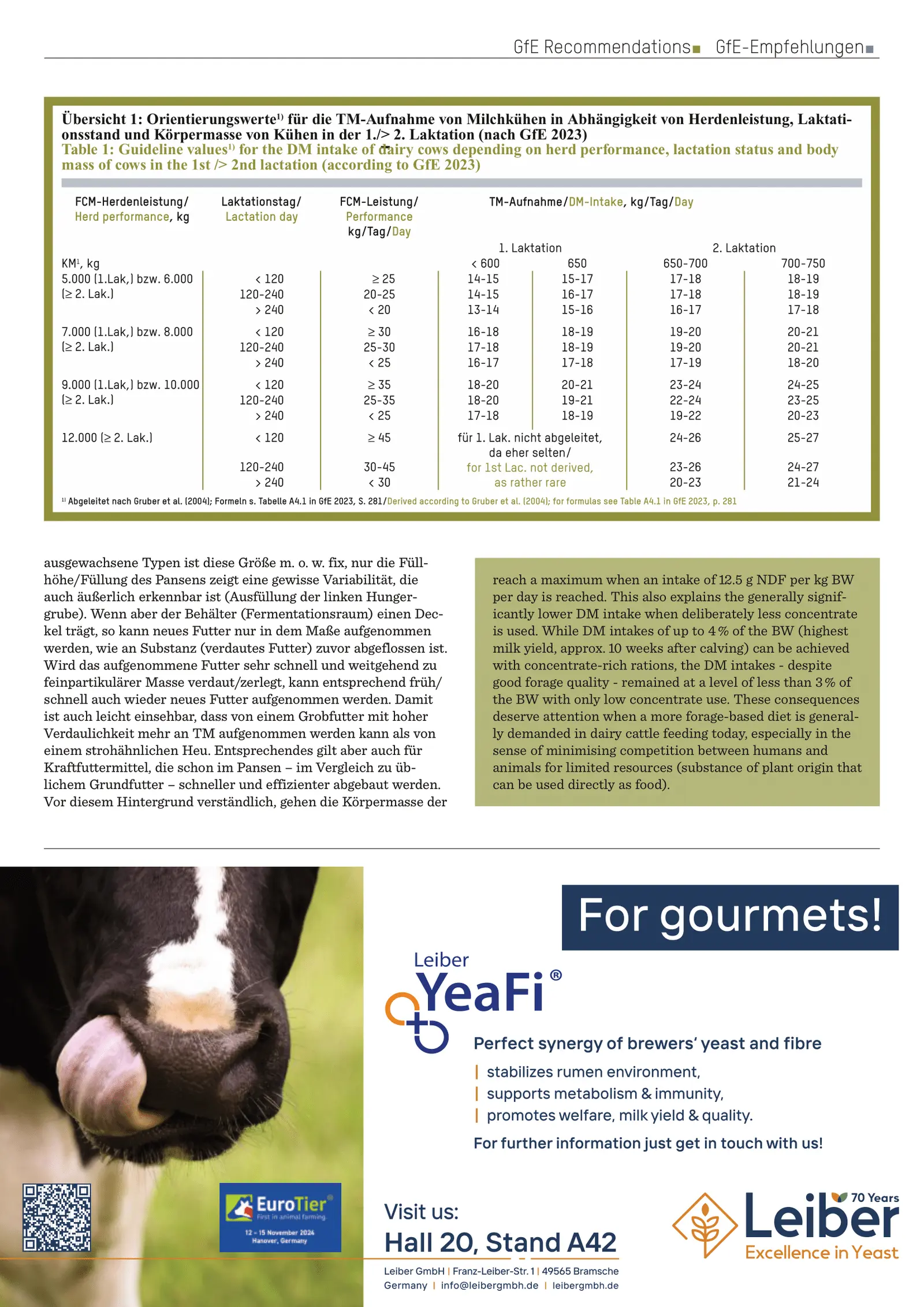 Feed intake of dairy cows. An achievement and a prerequisite for achievement. FeedMagazine/Kraftfutter 9-10/2024. Page 3